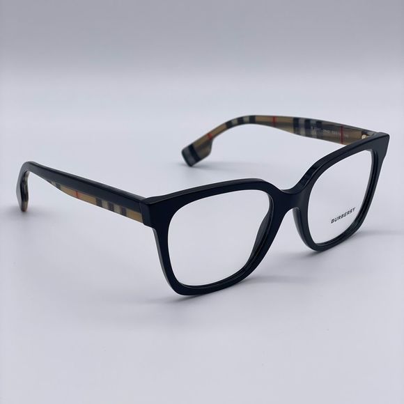 BRAND NEW BURBERRY EVELYN BE2347 3942 Black/Demo Lens Women Eyeglasses - Picture 5 of 12